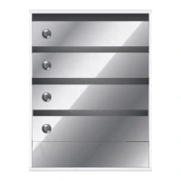 Почтовый ящик в подъезд Элит Эксклюзив 4-х секционный