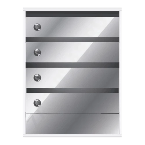 Почтовый ящик в подъезд Элит Эксклюзив 4-х секционный