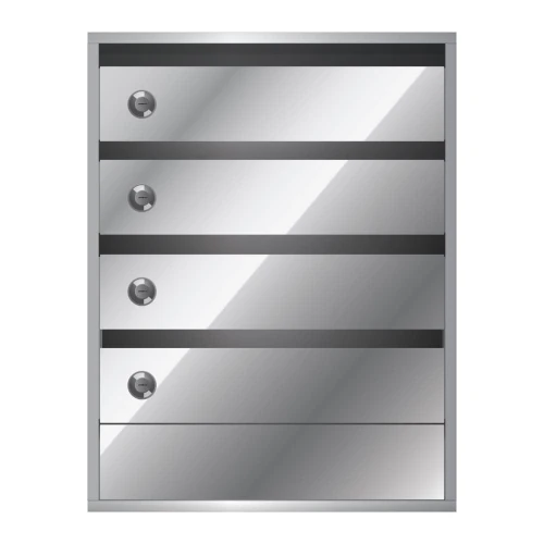 Почтовый ящик в подъезд Бизнес Класс 4-х секционный