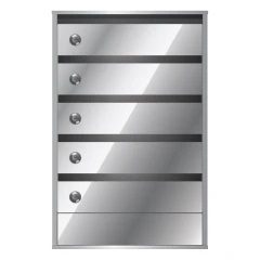 Почтовый ящик в подъезд Бизнес Класс 5-ти секционный
