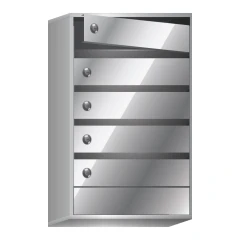 Почтовый ящик в подъезд Бизнес Класс 5-ти секционный