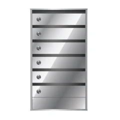 Почтовый ящик в подъезд Бизнес Класс 6-ти секционный