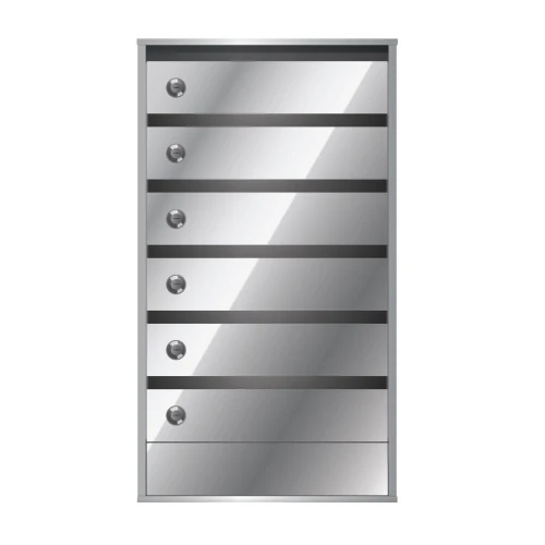 Почтовый ящик в подъезд Бизнес Класс 6-ти секционный