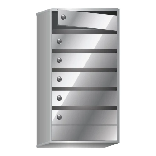 Почтовый ящик в подъезд Бизнес Класс 6-ти секционный