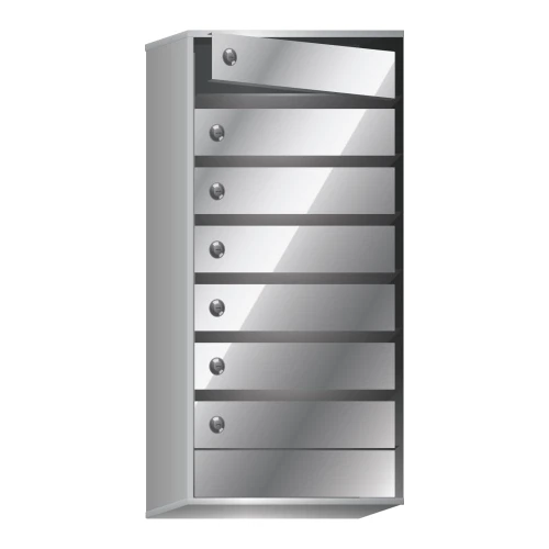 Почтовый ящик в подъезд Бизнес Класс 7-ми секционный