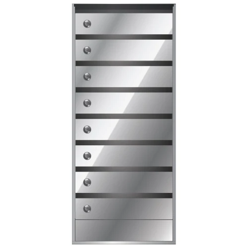 Почтовый ящик в подъезд Бизнес Класс 8-ми секционный