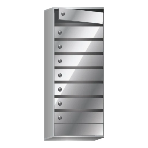 Почтовый ящик в подъезд Бизнес Класс 8-ми секционный