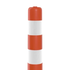 Столбик сигнальный упругий ССУ-750 ГОСТ 32843-2014 с креплением для цепи оранжевый