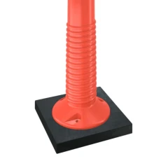 Столбик сигнальный упругий ССУ-750 ГОСТ 32843-2014 с креплением для цепи оранжевый