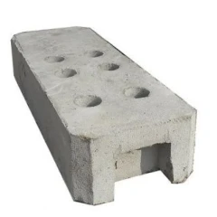 Основание бетонное для временных ограждений 600х200х125 мм, 26 кг