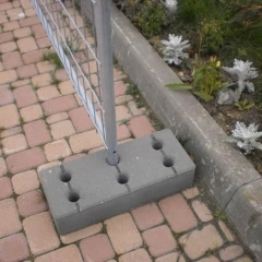 Основание бетонное для временных ограждений 600х200х125 мм, 26 кг