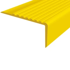 Противоскользящий угол для ступеней/бортиков бассейна 100х50мм без клея, 1м, желтый