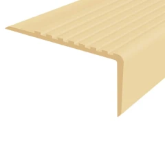 Противоскользящий угол для ступеней/бортиков бассейна 100х50мм без клея, 3м, бежевый