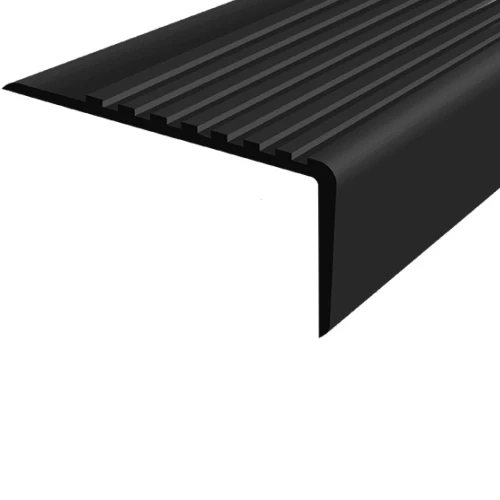 Противоскользящий угол для ступеней/бортиков бассейна 100х50мм без клея, 2м, черный