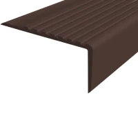 Противоскользящий угол для ступеней/бортиков бассейна 100х50мм без клея, 1м, темно-коричневый