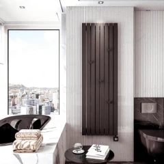 Радиатор-полотенцесушитель Warmmet Flat60VE электрический 800 Вт, 1000х340мм (ВШ) 5 секции