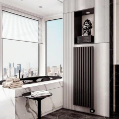 Радиатор-полотенцесушитель Warmmet Luxe60VE электрический 1000 Вт, 1500х230мм (ВШ) 5 секции