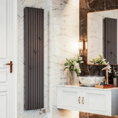 Радиатор-полотенцесушитель Warmmet Cube VE электрический 1000 Вт, 1750х240мм (ВШ) 5 секции