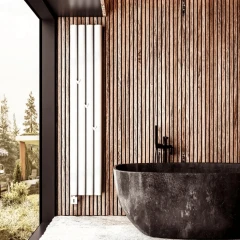 Радиатор-полотенцесушитель Warmmet Power 76VE электрический 1000 Вт, 1750х236мм (ВШ) 3 секции