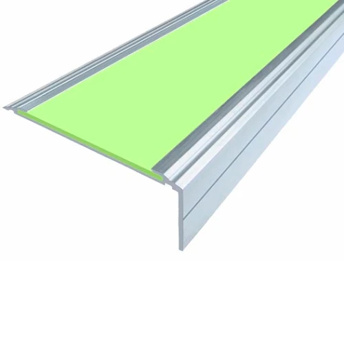 Противоскользящий алюминиевый угол-порог АУ50 Премиум ФЭС 50х4х24мм (вставка ФЭС), 1м