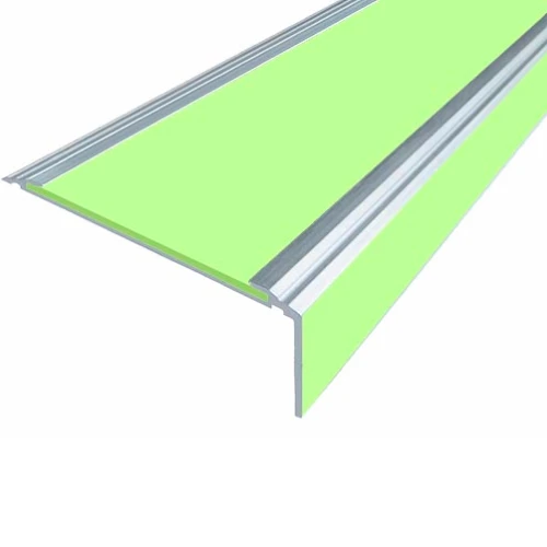Противоскользящий алюминиевый угол-порог АУ50 Премиум ФЭС 50х4х24мм (вставка ФЭС+бортик), 3м