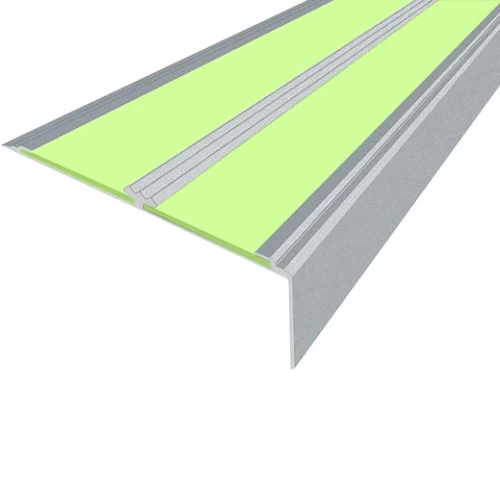 Противоскользящий алюминиевый угол-порог АУ70 ФЭС 70х3,6х25,9мм (вст.ФЭС), 2,7м