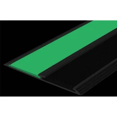 Противоскользящая алюминиевая полоса АП70 ФЭС (резин.вст.+ФЭС) 70х5,5мм, 1,35м