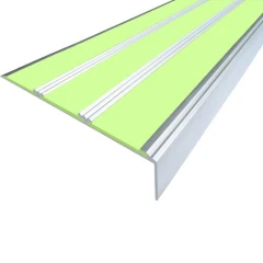 Противоскользящий алюминиевый угол-порог АУ98 ФЭС 98х3,6х26мм (вставки ФЭС), 2,7м