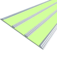 Противоскользящая алюминиевая полоса АП100 ФЭС (вставки ФЭС) 100х3,6мм, 1м