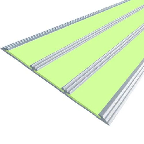 Противоскользящая алюминиевая полоса АП100 ФЭС (вставки ФЭС) 100х3,6мм, 2м