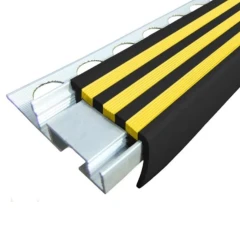 Закладной противоскользящий алюминиевый профиль ALPB 2,7м 32мм/20мм (только профиль)