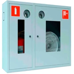 Шкаф пожарный ШПКО-315 НО 840х650х230 (ВШГ), белый, стандарт