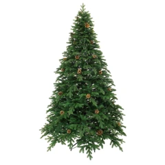 Ель искусственная BEATREES Монтана Премиум зеленая с шишками 2,7 м