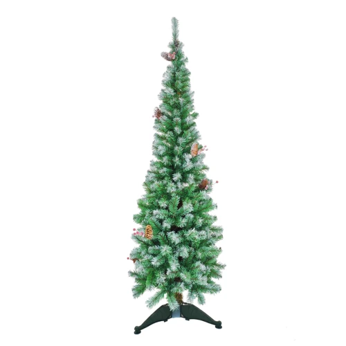 Ель искусственная MOROZCO Туя голубая заснеженная с шишками и ягодами 1,5 м