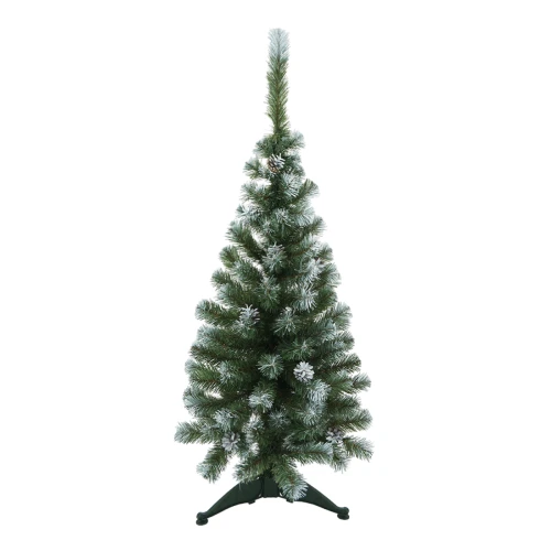 Ель искусственная MOROZCO Амурская зеленая заснеженная с шишками 1,2 м