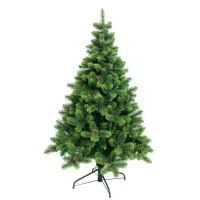 Ель искусственная BEATREES Лесная Красавица зеленая с шишками и инеем 1,85 м