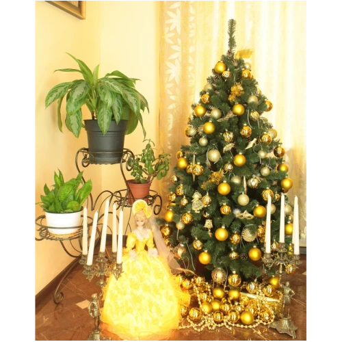 Ель искусственная BEATREES Nicolle зеленая с шишками 1,85 м