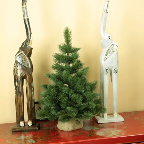 Ель искусственная BEATREES Crystal зеленая с инеем 0,6 м