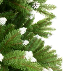 Ель искусственная BEATREES Королевская зеленая заснеженная с шишками 2,2 м