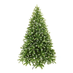 Ель искусственная BEATREES Королевская зеленая заснеженная с шишками 1,9 м.