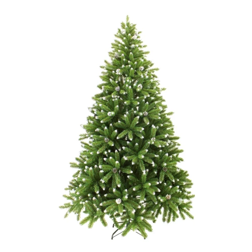Ель искусственная BEATREES Королевская зеленая заснеженная с шишками 1,9 м.