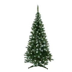 Ель искусственная MOROZCO Амурская зеленая заснеженная с шишками 2,1 м
