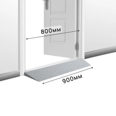 Пандус полимерный РУБЕЖ 20х150х900 мм, серый