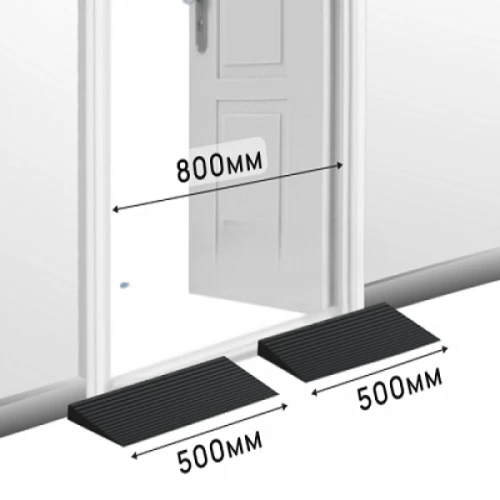 Пандус полимерный РУБЕЖ 35х200х500 мм, чёрный
