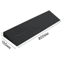 Пандус полимерный РУБЕЖ ГОСТ 15х150х800 мм, чёрный