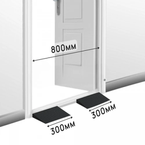 Пандус полимерный РУБЕЖ 35х200х300 мм, чёрный