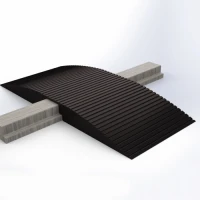 Пандус резиновый перекатной РУБИКОН для порогов высотой до 80мм (80х380х900 мм)