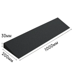 Пандус полимерный РУБЕЖ 30х200х1000 мм, чёрный