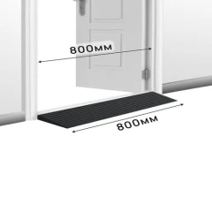 Пандус полимерный РУБЕЖ 25х150х800 мм, чёрный