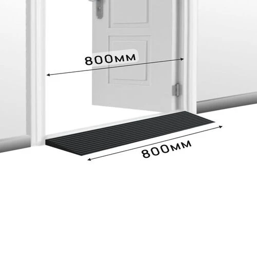 Пандус полимерный РУБЕЖ 25х150х800 мм, чёрный